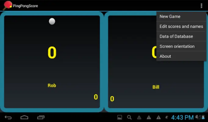 PingPongScore android App screenshot 2